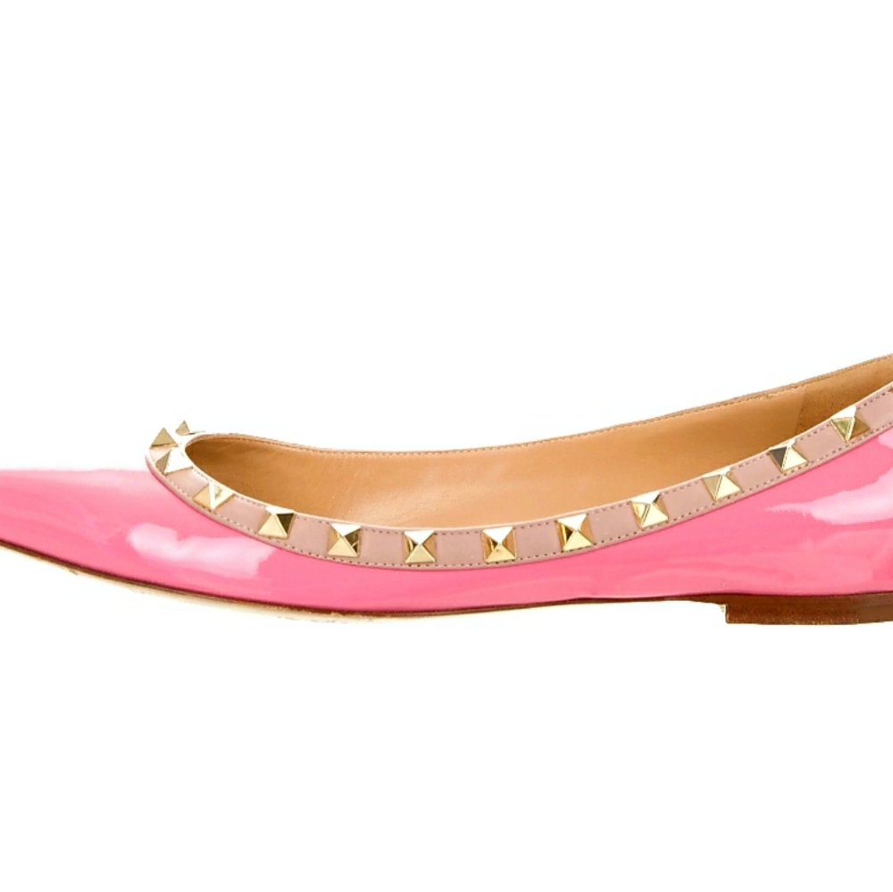 Valentino Rockstud Ballerina Flats - Picture 3 of 8